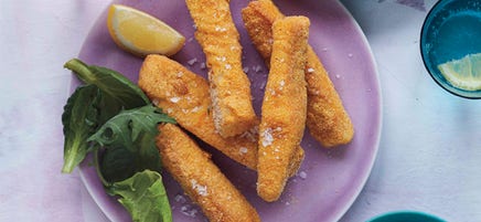Cornmeal-Crusted Fish Fingers
