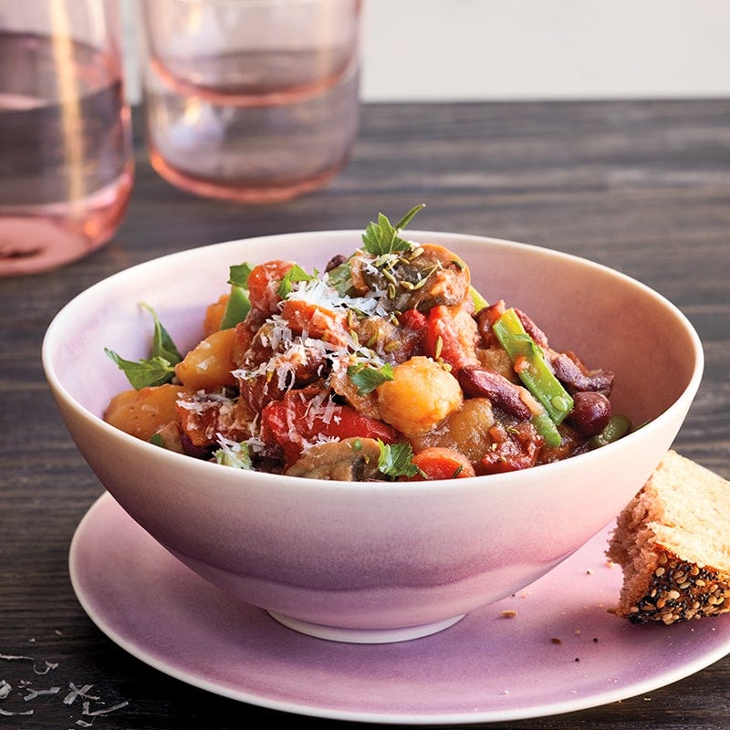 Slow-cooker Italian vegetable bean stew