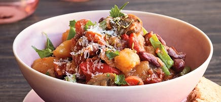Slow-cooker Italian vegetable bean stew