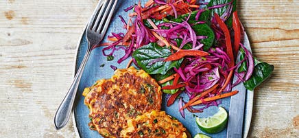 Tuna & sweetcorn fritters