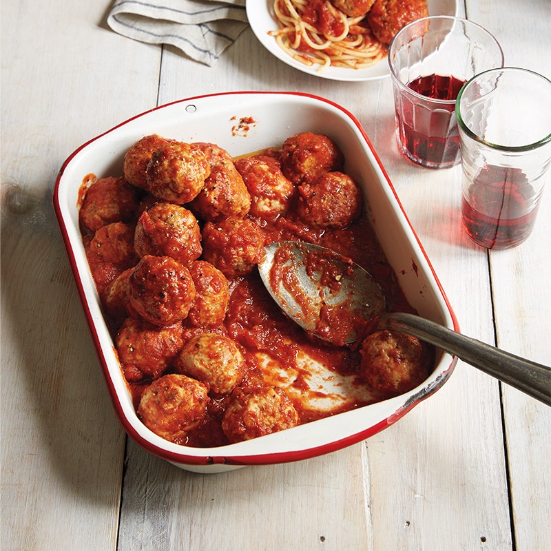 Slow-cooker spicy turkey meatballs