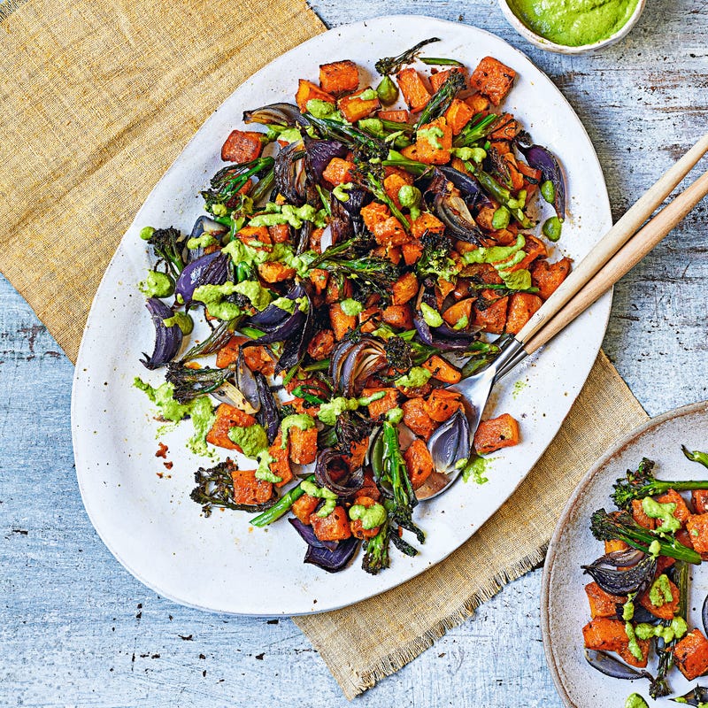Photo of Roasted Tenderstem broccoli salad with cashew dressing by WW