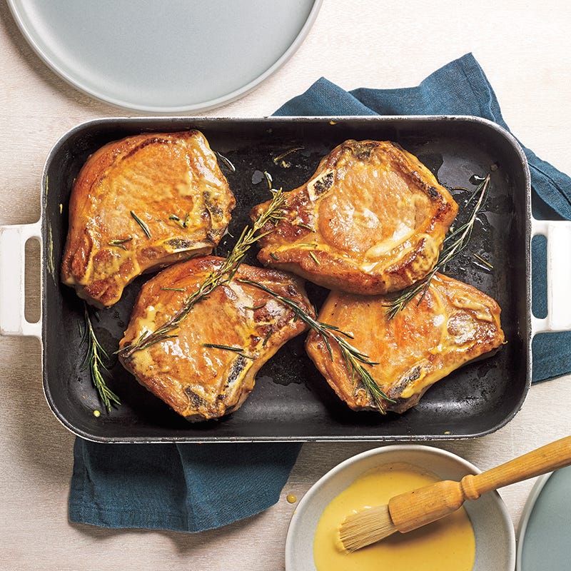 Honey-Mustard Roasted Pork Chops