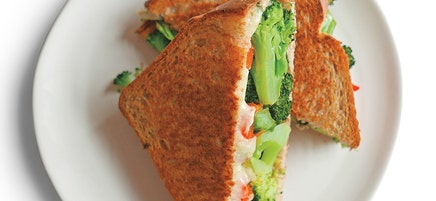 Roasted Broccoli Grilled Cheese