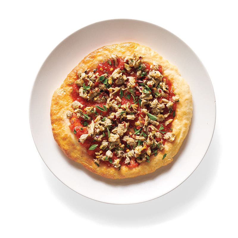Baukasten Pizza Muscheln und Chili