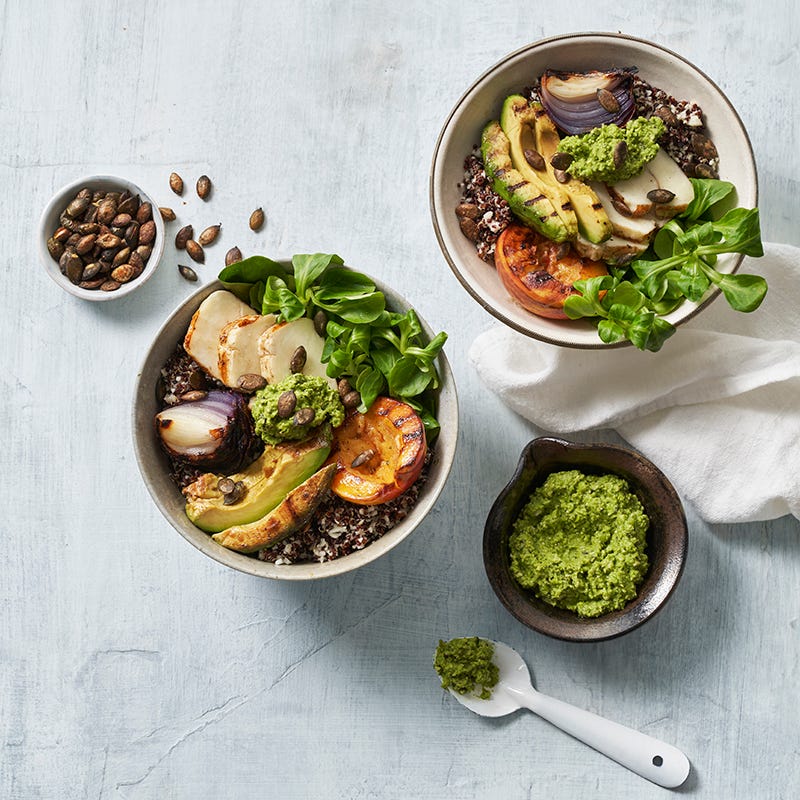 ViktVäktarna - Grillad halloumibowl