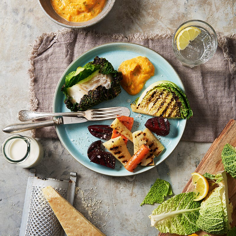 ViktVäktarna - Torsk i savoypaket med pumpacrème