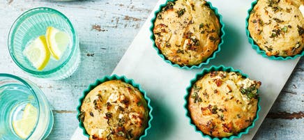 Herb & feta muffins