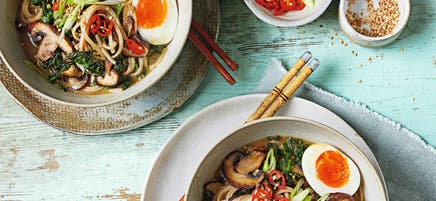 Mushroom miso ramen