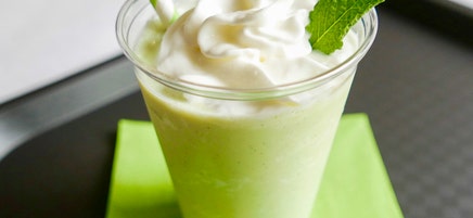 Minty vanilla shake