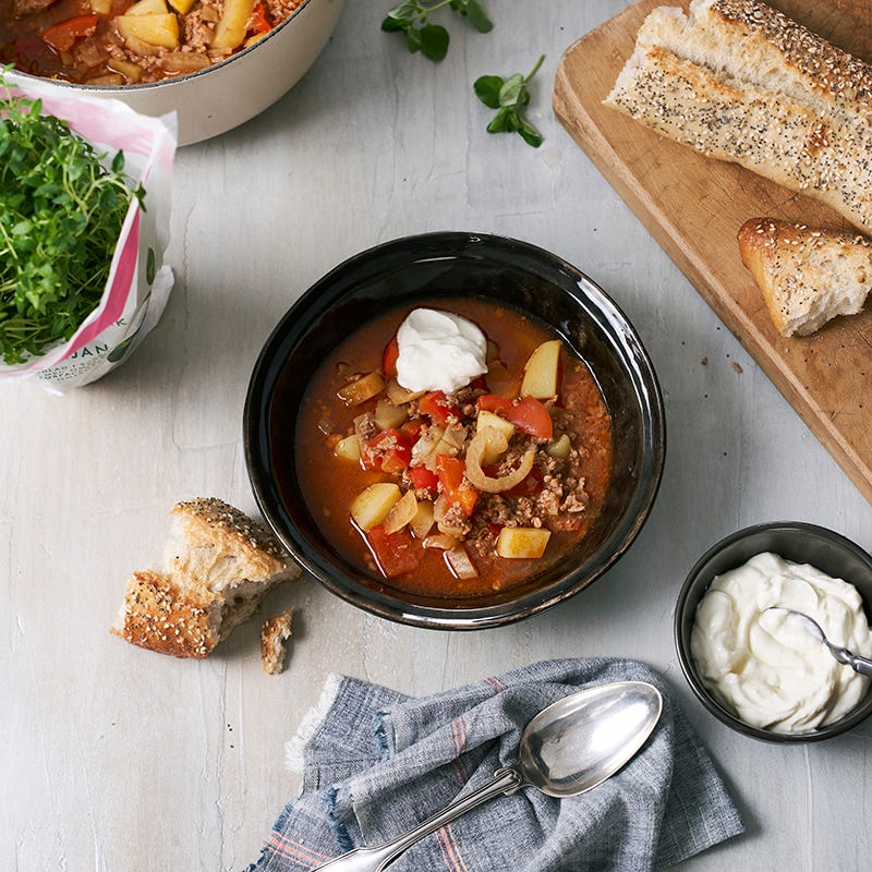 ViktVäktarna - Gulaschsoppa med kalkonfärs