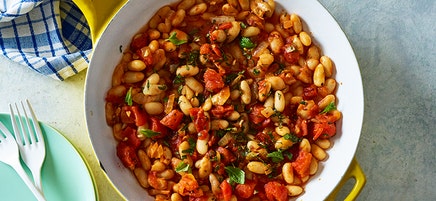 Vegan bean and tomato ragu