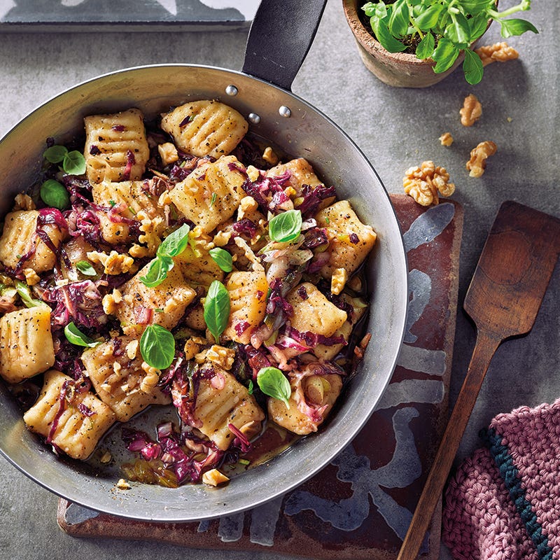 Foto van Rozemarijngnocchi met radicchio door WW