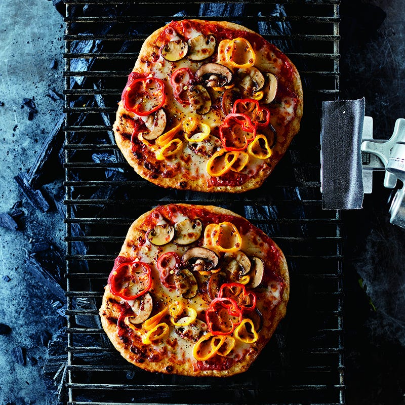ViktVäktarna - Grillad pizza med svamp och paprika