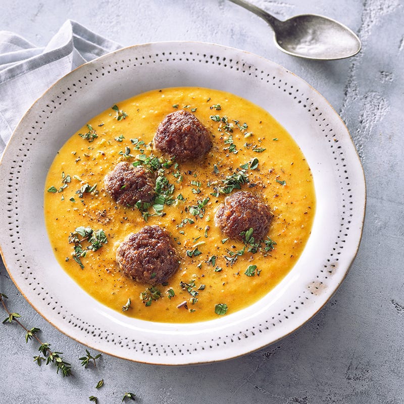 Foto van Romige groentesoep met gehaktballetjes door WW