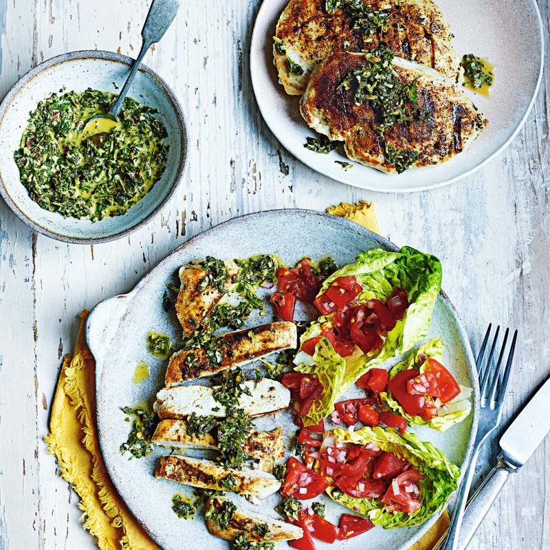 Photo of Grilled chicken with mint chimichurri by WW