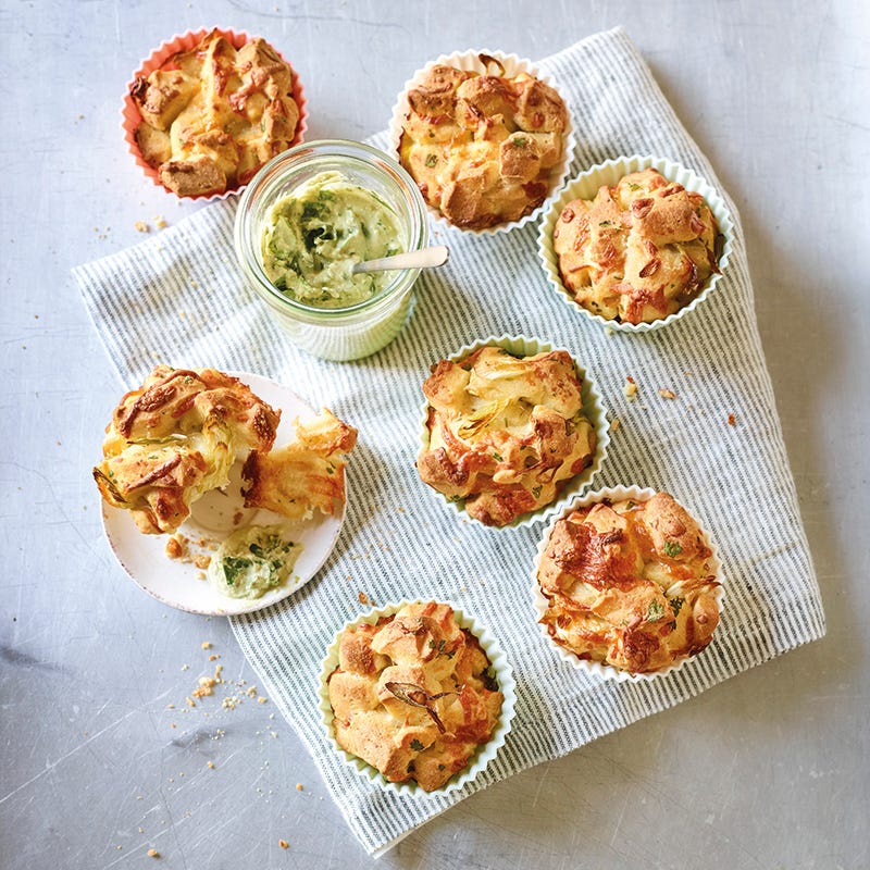 Foto van Muffins met kaas en pestodip door WW