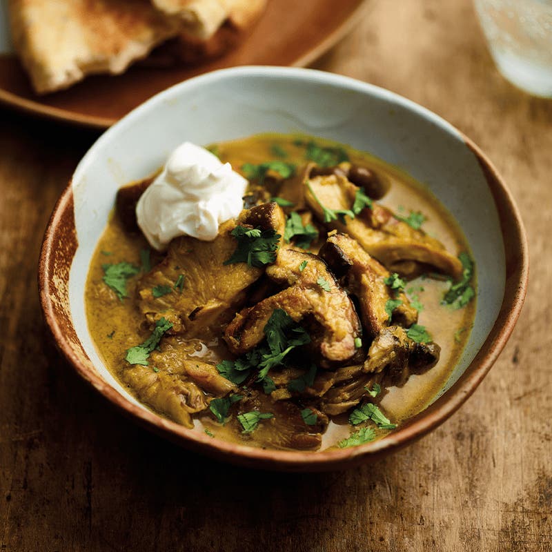 Mixed mushroom curry