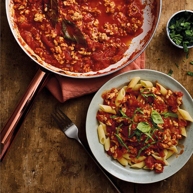 Pasta mit Geflügelragout