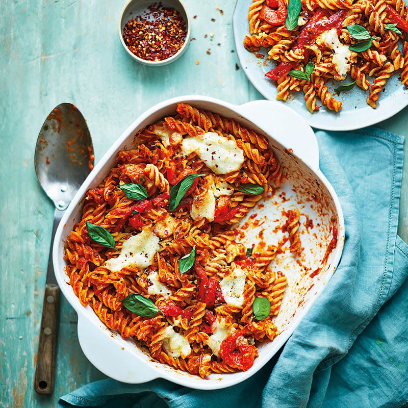 Feuriger Paprika-Nudel-Auflauf