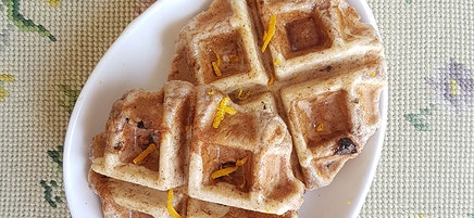 Nikki's hot cross waffles