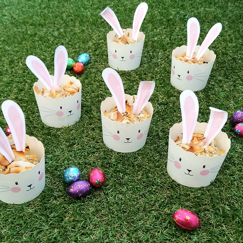 Vic's banana and coconut bunny muffins