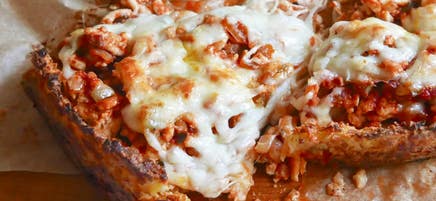 Deep-Dish Cauliflower Crust Pizza
