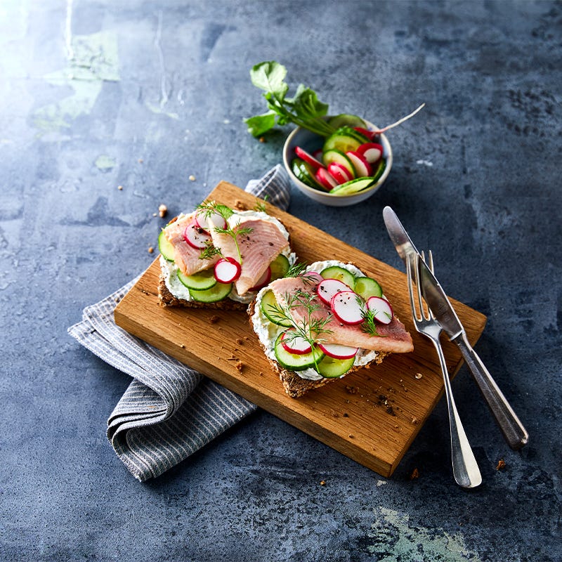 Forellen-Meerrettich-Schnitte