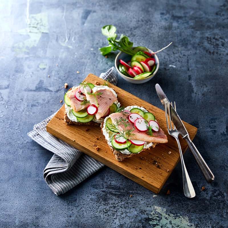 Forellen-Meerrettich-Schnitte