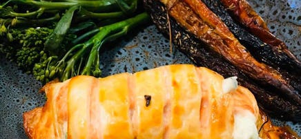 Sarah's salmon and cheese pastry parcels