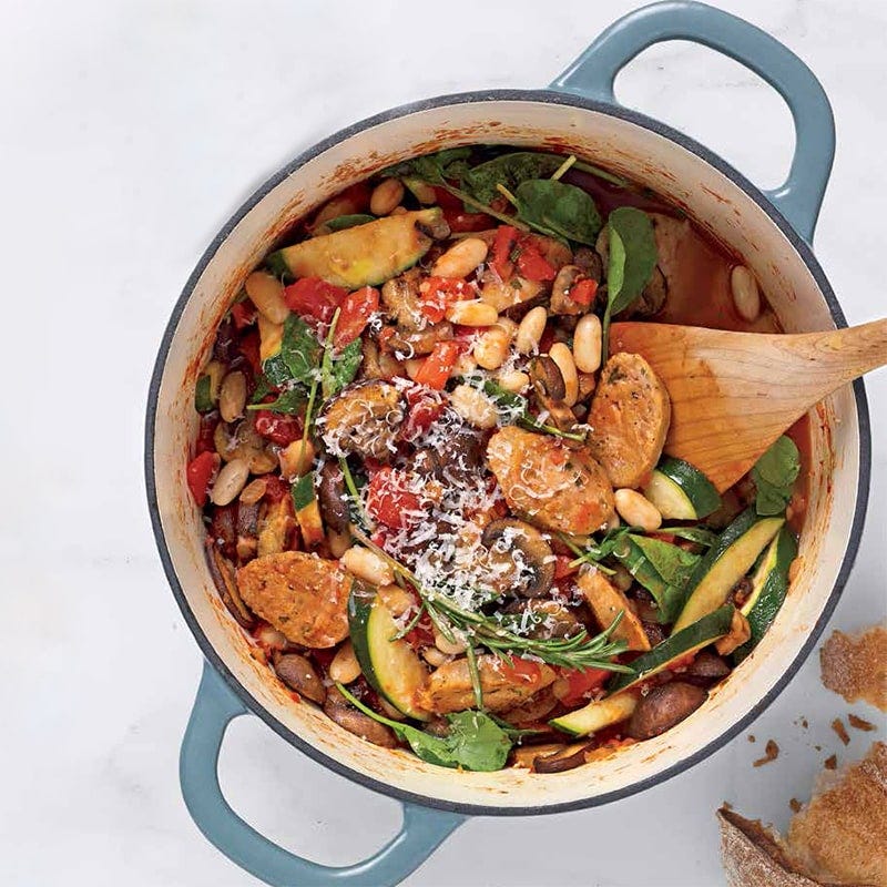 Tuscan sausage and bean stew