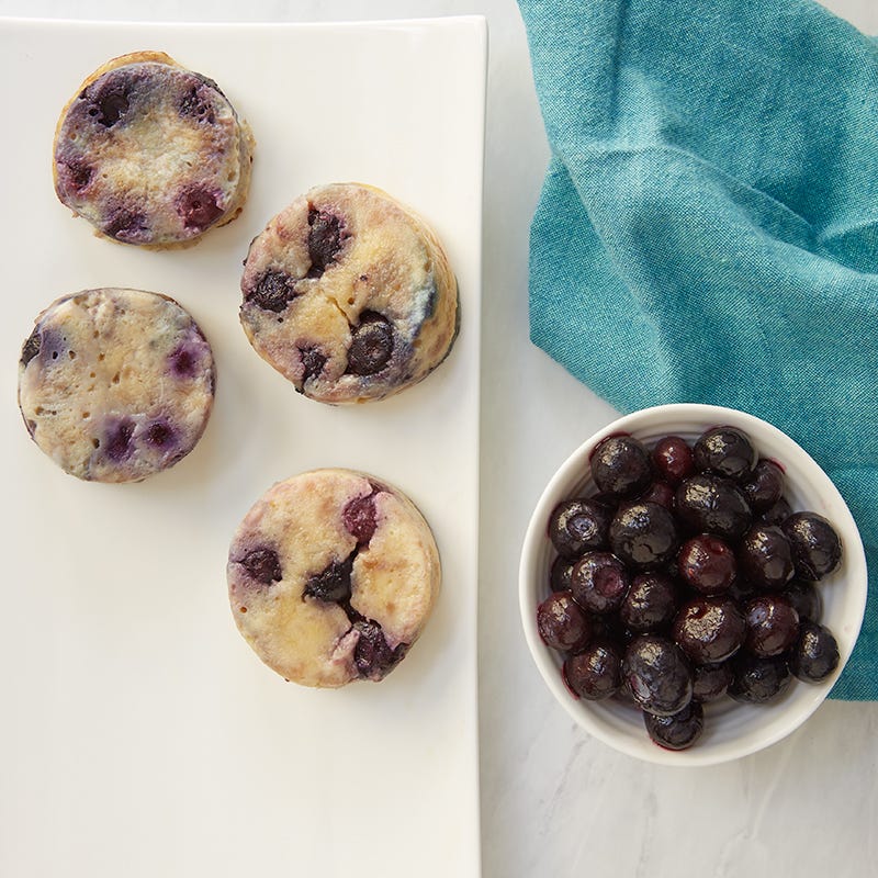 Banana-Blueberry Pancake Bites