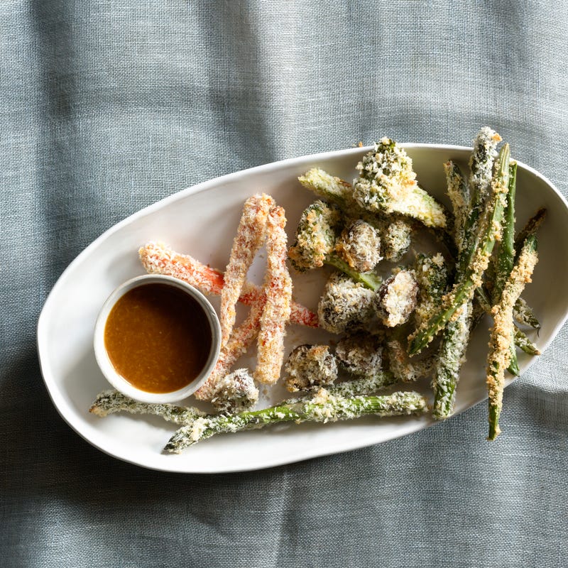 ViktVäktarna - Pankopanerade grönsaker med wasabidippa