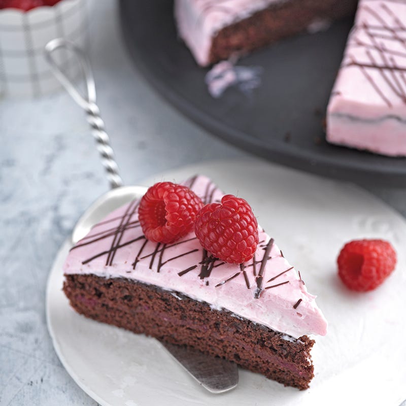 Foto van Frambozen-chocoladetaart door WW