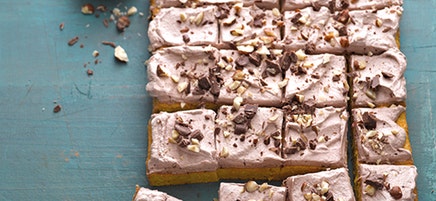 Worteltaart met chocoladecrème