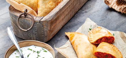 Empanadas mit Süsskartoffelfüllung