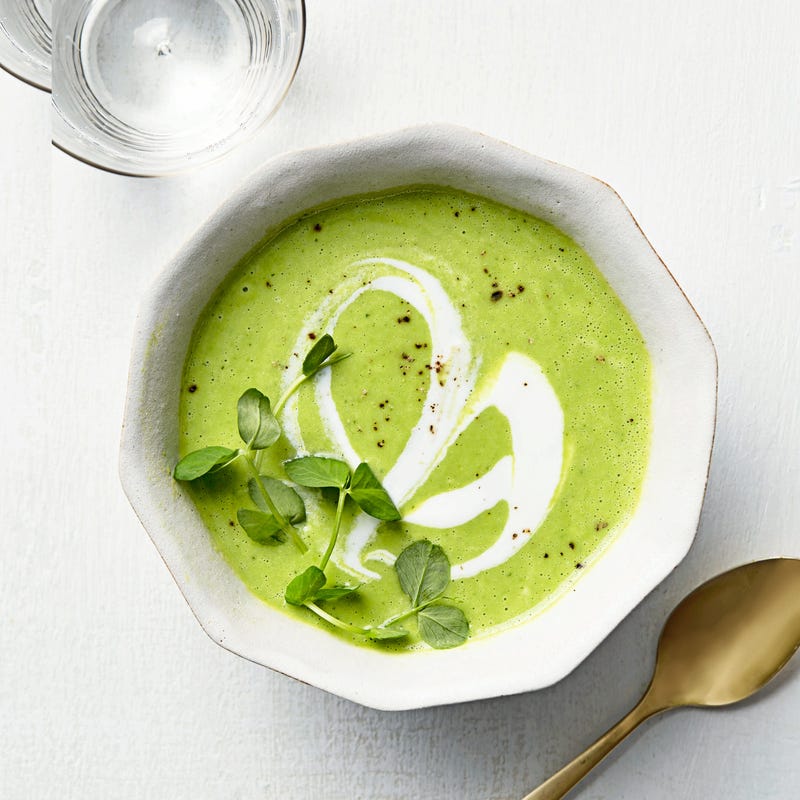 Photo of Pea, leek & mint soup by WW