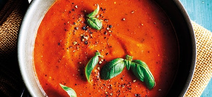 Tomato soup with cheese toasties