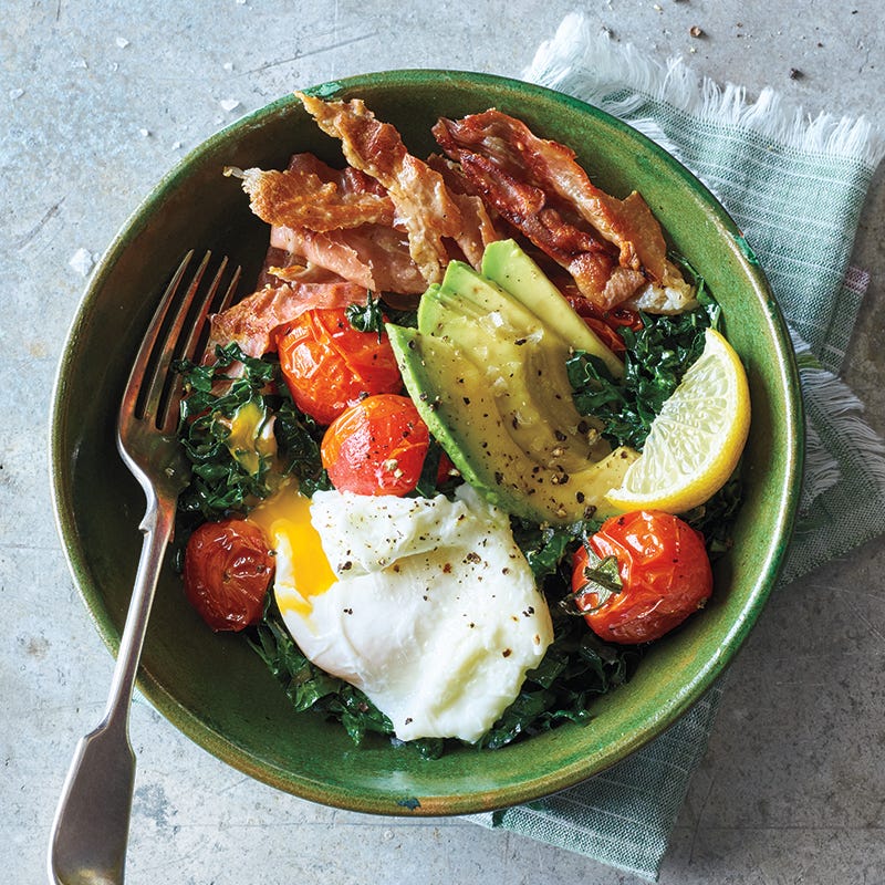 Egg and prosciutto breakfast bowls