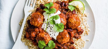 Mexican turkey meatballs