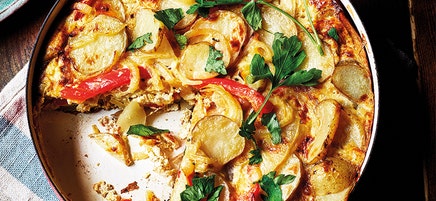 Vegetarian Spanish omelette