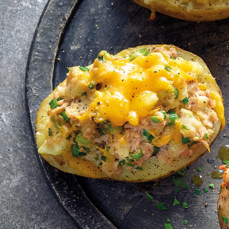 Ofenkartoffeln mit Thunfischtopping
