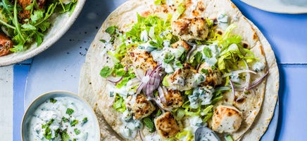 Wrap de poulet à la grecque
