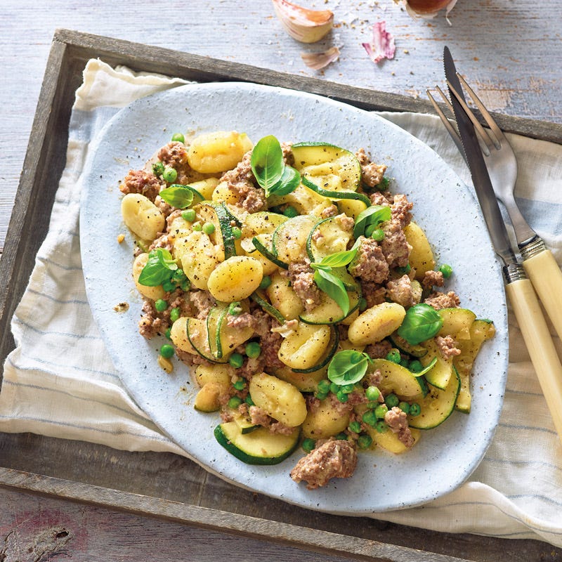 Gnocchi mit cremiger Gemüse-Tatar-Sauce