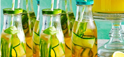 Eau tonique citron, concombre et menthe