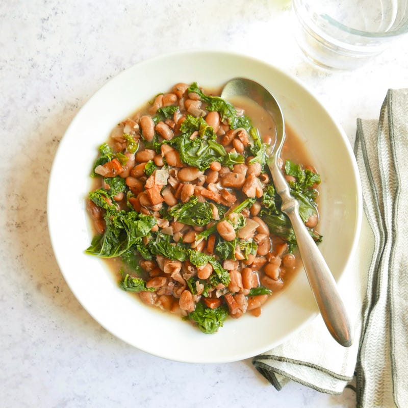 Photo of Smoky Slow Cooker Beans & Greens by WW