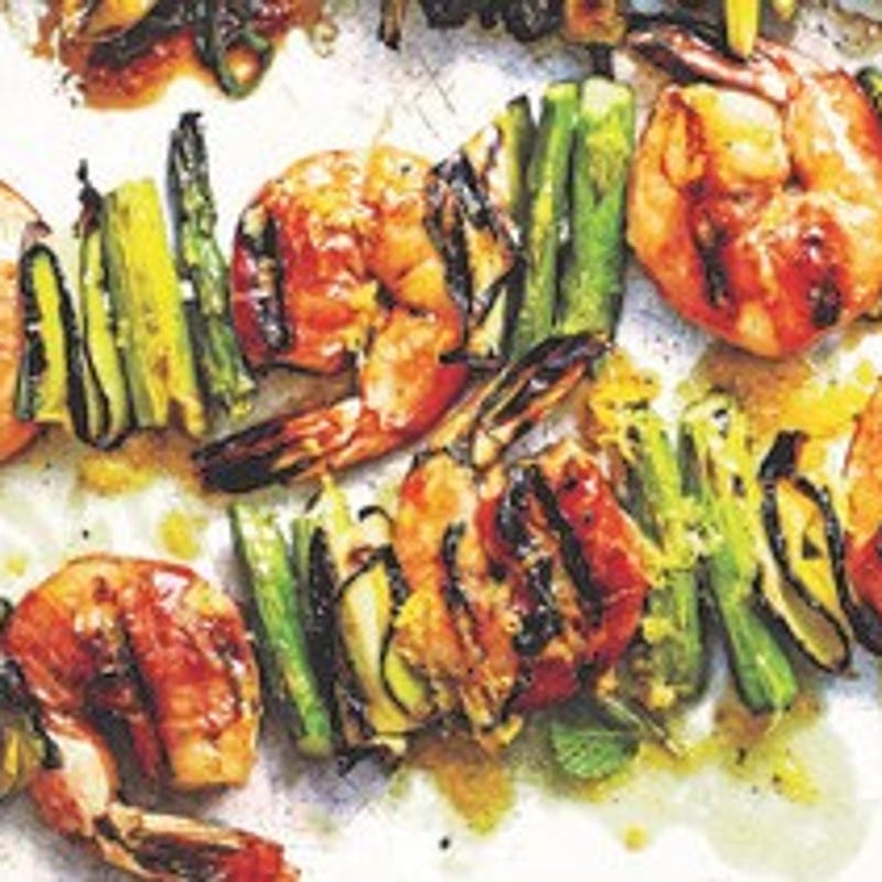 Photo de/du Brochettes de gambas au jambon par WW