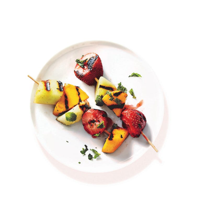Photo de/du Brochettes de fruits au barbecue par WW