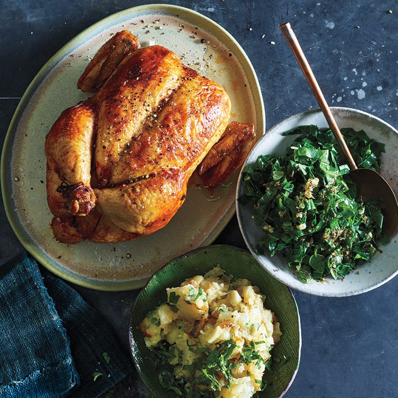 Sunday smoky chicken roast