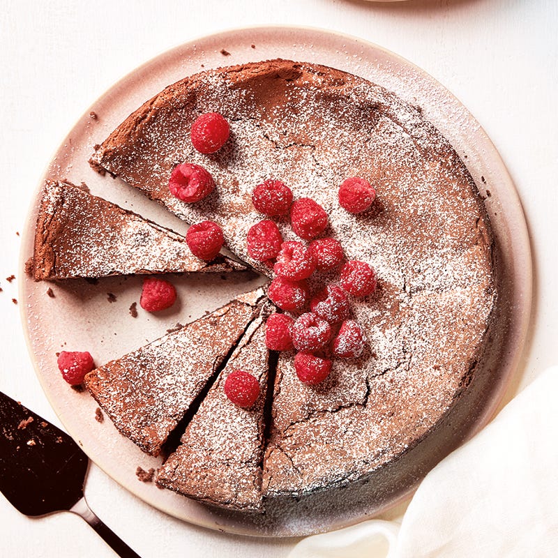Flourless chocolate-almond cake